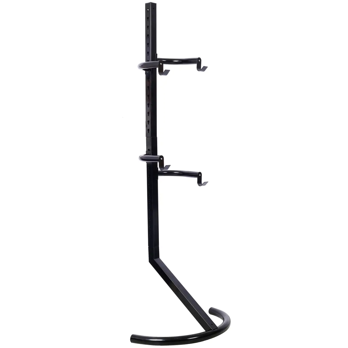 Heavy-Duty Steel Bicycle Storage Rack, Vertical Wall Mount for 2 Bikes, Indoor Garage Organizer with Adjustable Arms, Fits Most Bikes, 200 lb Capacity, Garage Storage, 200Lb, Vertical Stand, 78.4-Inch Tall Frame, Mountain Bikes