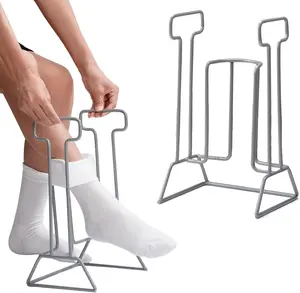 Sock aids for putting on socks; compression sock aid device for under-16s; non-bending sock assistant device; sock aid device for seniors; sock peeler for elderly people and those with limited mobility