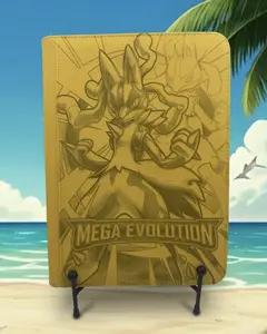 Mega Evolution Lucario 540-Pocket Card Binder | Elite TCG Storage | Holds 540 Sleeved Cards | The Ultimate Gift for Pokemon Collectors