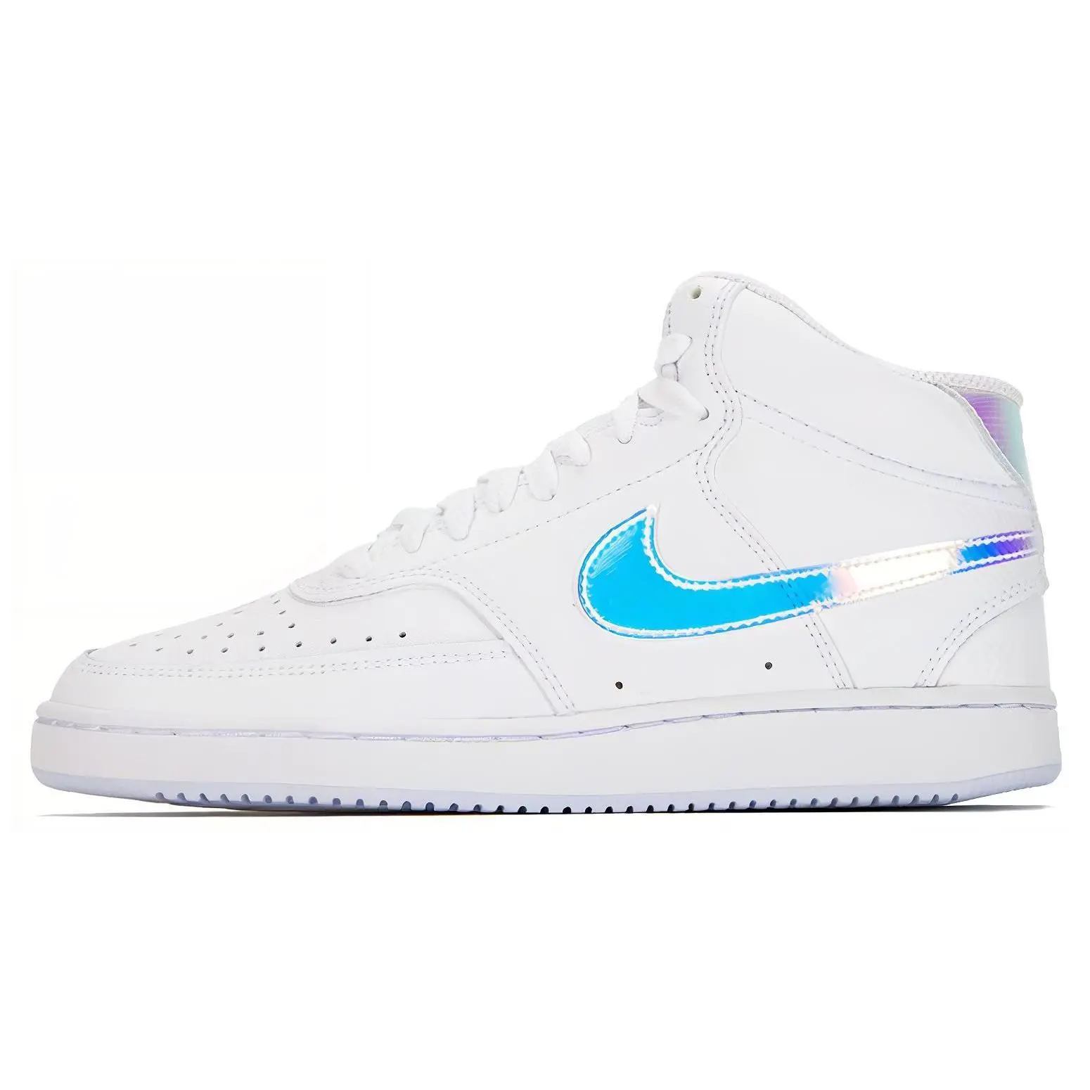 Nike Court Vision Mid White Iridescent' Trendy Skate Shoes Women's FD0819-100