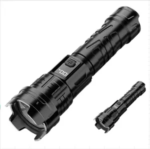 (Buy 1 Get 1 Free) Zoomable LED Digital Display Flashlight with TYPE-C Fast Charging Three Light Modes Waterproof for Camping Hiking Emergency