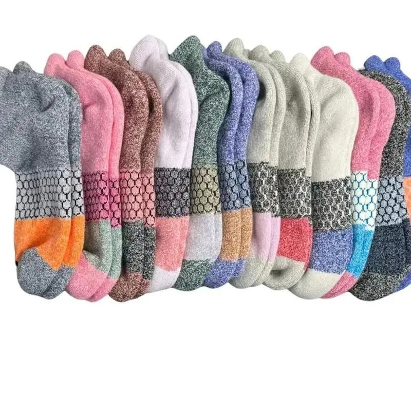 5 Packs BomBas Ankle Socks for Women, Men | Multi Colors Unisex Running Socks, Seamless Toe, Compression Socks | Stylish Socks Tri-Block Honeycomb Support Solid Socks
