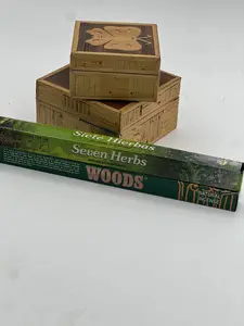 Natural Incense Sticks Box Set, Woody Scent Home Fragrance for Relaxation and Aromatherapy, Home Care Freshener