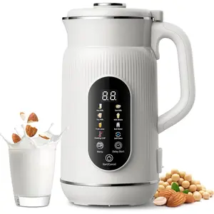 42oz  Nut Milk Maker, 9-in-1  Milk Machine for Almond, Oat, Soy, Juice & Smoothie, Large  Display Blender with Keep Warm, Boil Water, 12H Delay and Self-Cleaning