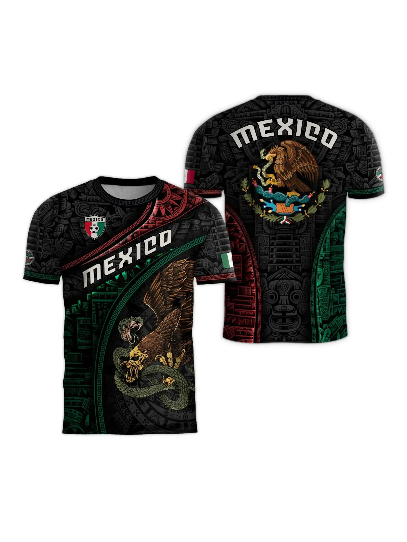 Men's Mexico Cup Football Jersey 20026, Soccer Jersey, Jersey Shirts, Comfortable Round Neck Sports Shirt, Casual Breathable Tee for Outdoor Training, All Seasons Wear