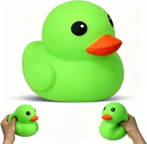 Duck Jumbo Squishy Green Squeeze Sensory Fidget Soft TPR Anxiety Relief Toy