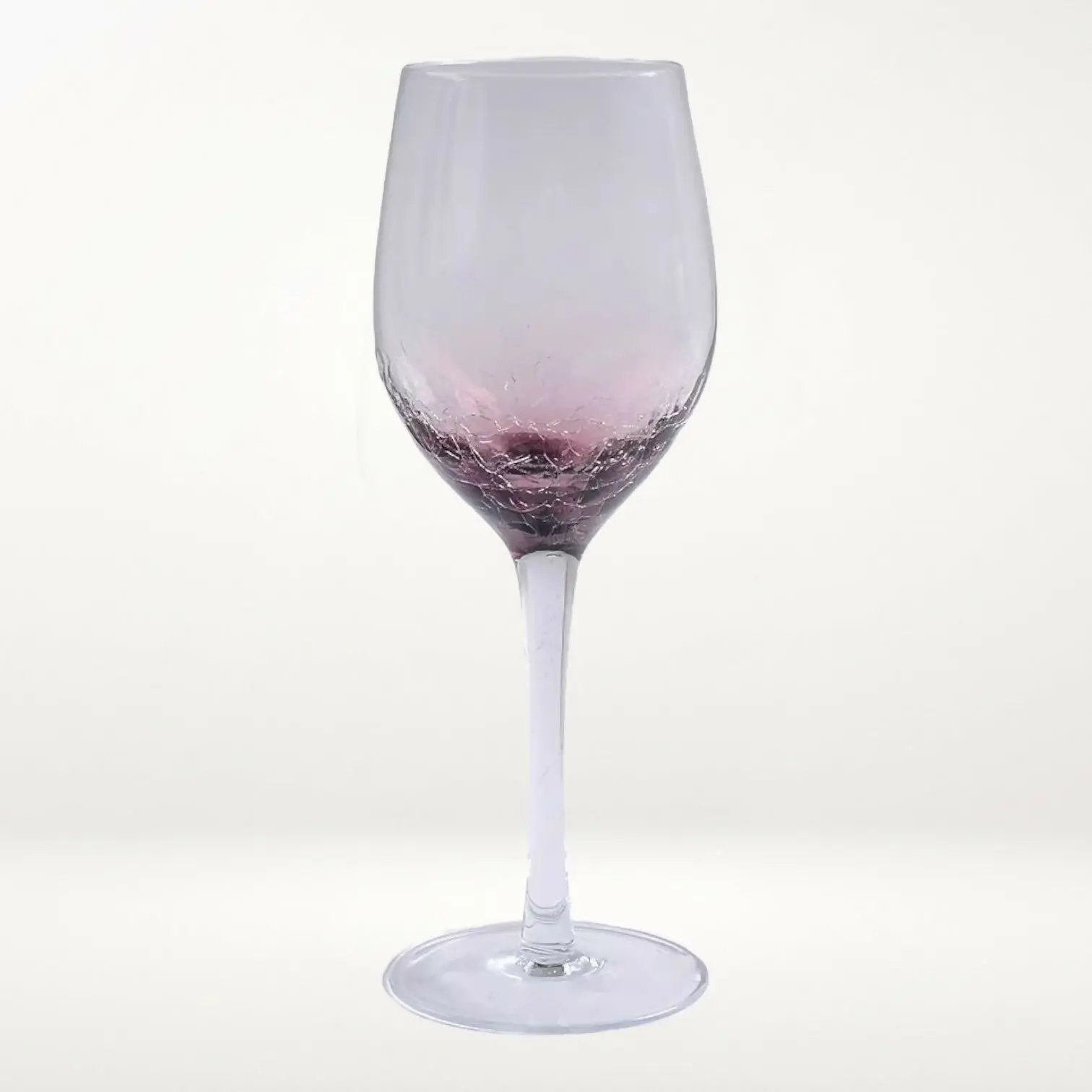 Pier 1 Purple Crackle White Wine Glass | 12 oz | Excellent Condition