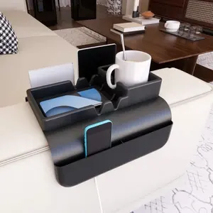 Space-Saving Sofa Hanging Versatile Storage Bag, Non-Slip Silicone Armrest Cup Holder, Multi-Functional Easy Foldable Magazine Rack