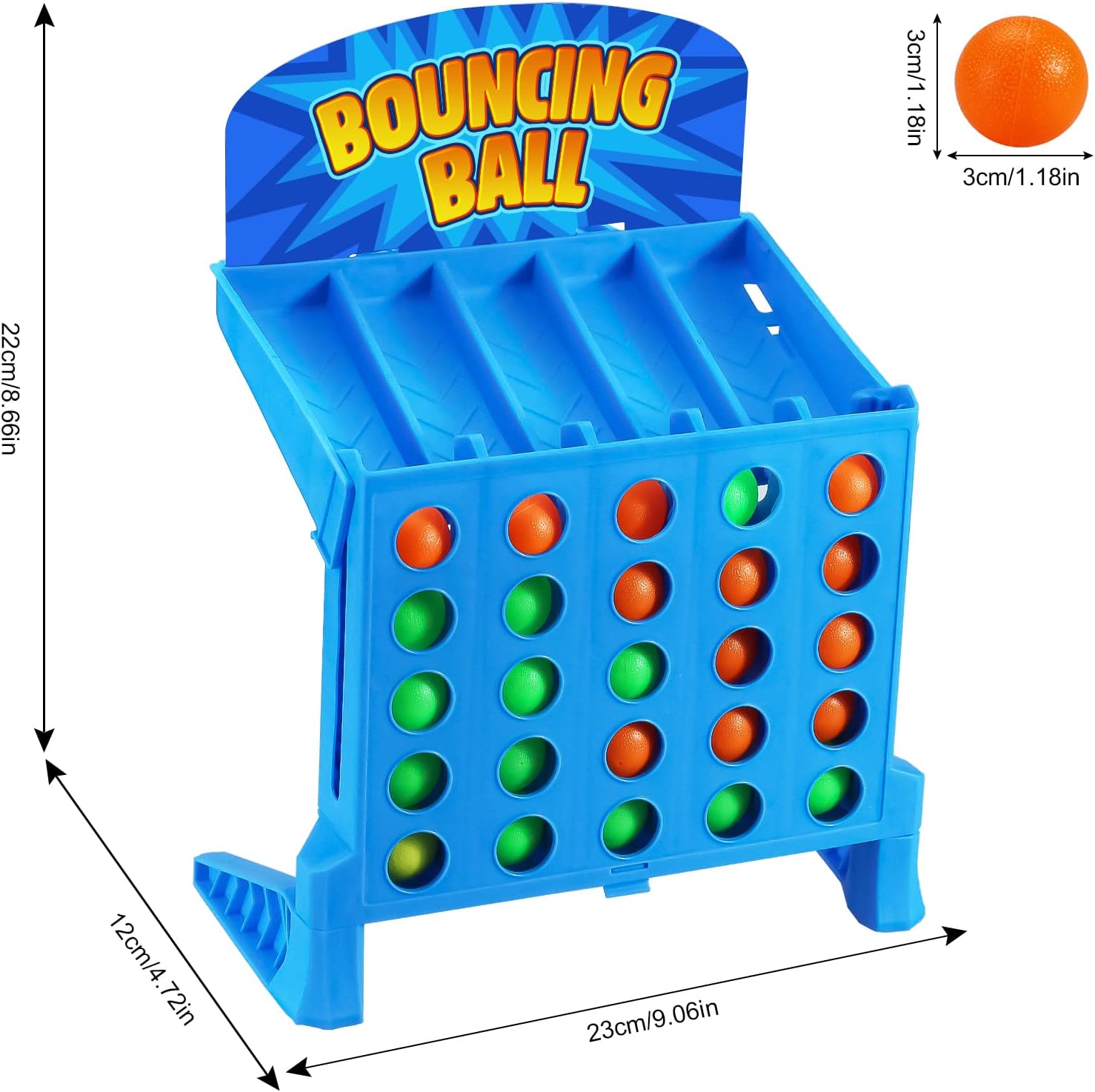 Suntomo Bounce Balls Shots Game, Connect Four Jumping Ball Game, 4 In a Row Ball Bounce Game, Bounce Ball Game Family Party Games, Funny Ball Tabletop Game Toys for Adults and Kids ( Small ) Suntomo Bounce Balls Shots Game, Connect Four Jumping Ball Game, 4 In a Row Ball Bounce Game, Bounce Ball Game Family Party Games, Funny Ball Tabletop Game Toys for Adults and Kids ( Small )