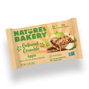 Oatmeal Crumble Apple Bars 6 Count (Single Pack) Carton