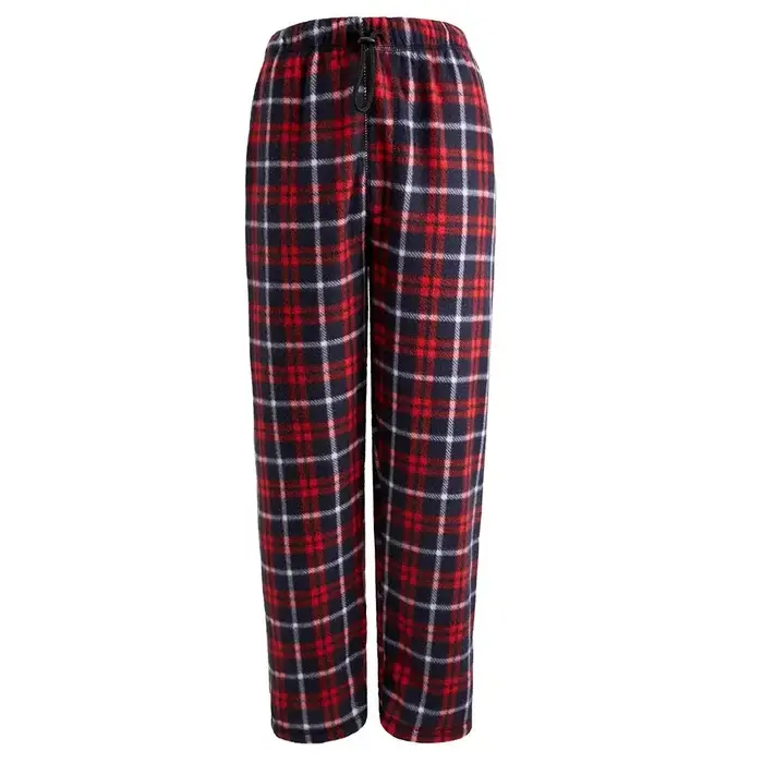 Unisex Baggy Fleece Pajama Pants with Drawstring and Pockets - Loungewear Nightwear