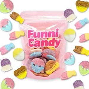 Swedish Style Gummy Candy Mix 1lb 2 Pack Soft Chewy Bubblegum Passion Fruit Pineapple Banana Toffee Grape Watermelon Candy