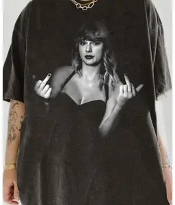 Middle Finger Shirt , ShowGirl Gildan Shirt Shirt,Era Tour Shirt Unisex Gildan T-Shirt for Men & Women,Funny Vintage Style, Tour Concert Album 2025 Gildan Shirt