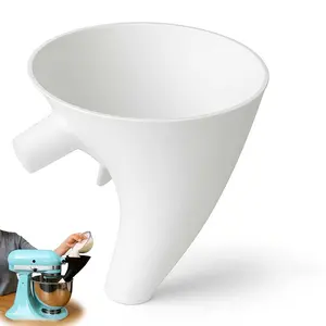 Kitchenaid Flour Funnel with Flow Direction Nozzle, Anti-Overflow Function, Compatible with Ksm150 & 5 Quart Stand Mixer