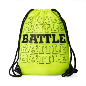 Battle Repeater Cinch Bag - Drawstring Closure Polyester Lined Lightweight All-Seasons Gym Bag 16x13x6 Inches