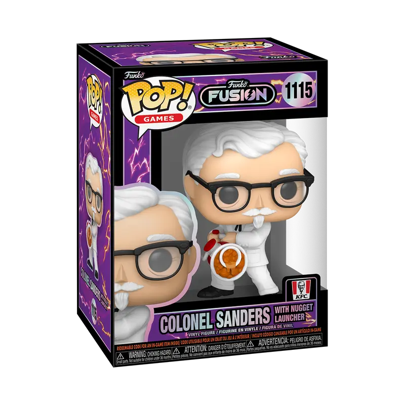 Funko Pop! KFC - Colonel Sanders with Nugget Launcher (Funko Fusion) (Common) #1115 Collectible Pop Vinyl Figure