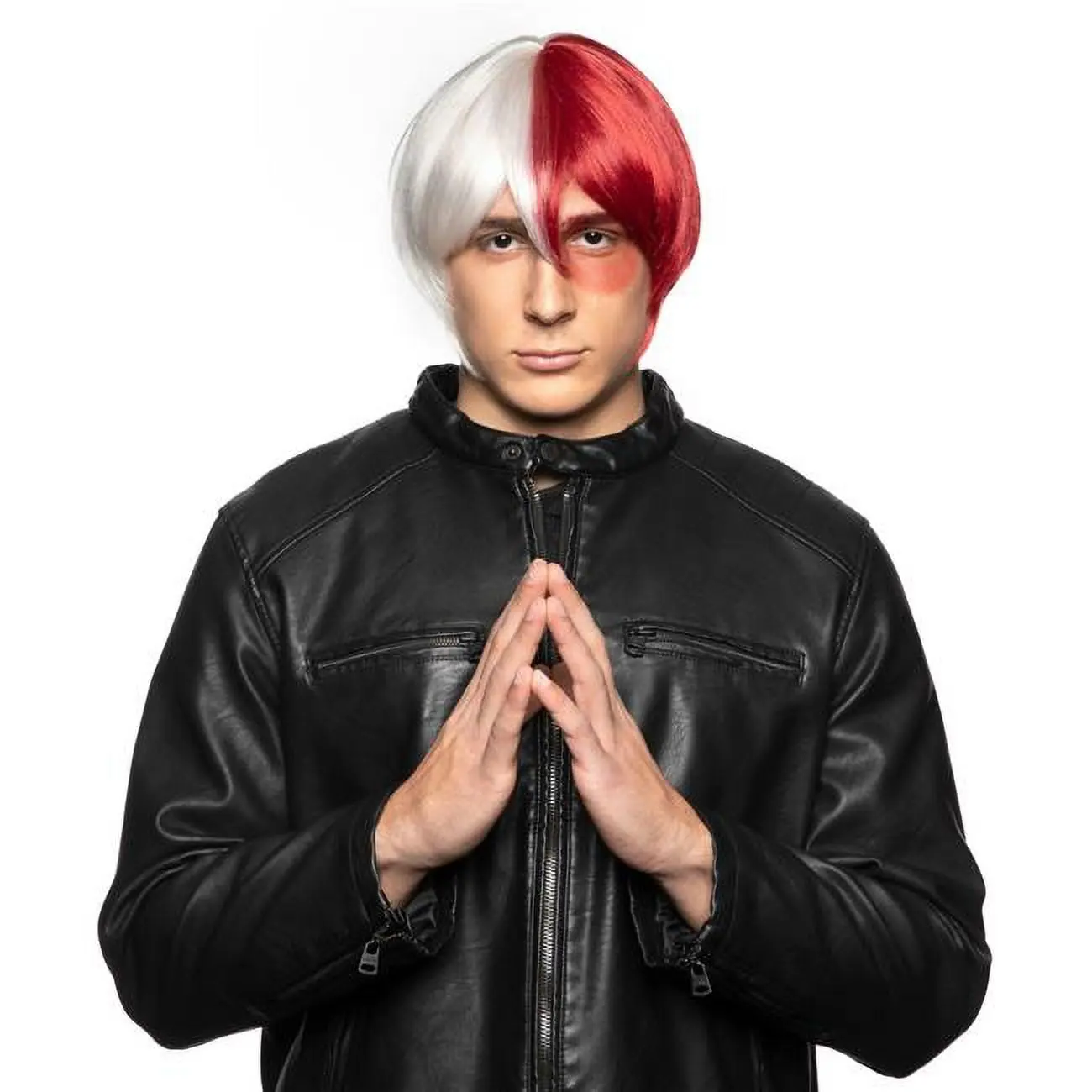 212 MAIN Synthetic Hair Costume Wig - Enigma 00443 RD-WH, My Hero Academia Shoto Todoroki Red & White Character Wig