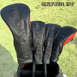 Tiger Sun Style Golf Club Covers, 1pc/4pcs Driver Fairway Hybrids, Golf Headcovers for Men Women, Outdoor Enthusiasts Protection, Golf Accessory