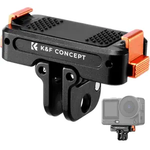 K&F CONCEPT Magnetic Quick Release Adapter Bracket Compatible with dji Osmo Nano/Osmo Action 6, Screw Hole 1/4/Folding Connector/Quick Release Strap,