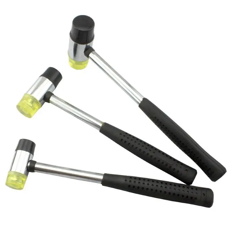 Professional Metal Ring Hammer with Rubber Head - Hand Tool for Jewelry Making, Adjustment Tasks, No