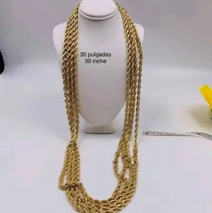 ROPE STYLE CHAIN gold-plated 30"inches price for each stamped ROPE STYLE CHAIN gold-plated 30"inches price for each stamped