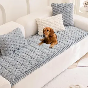 Pet Couch Cover Dogs Washable Sofa Protector Non Slip Fuzzy Couch Pads Pet Friendly Dog Mat for Couches and Sofas