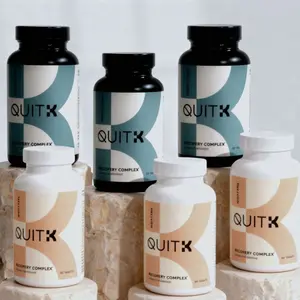 QuitK - 90 Day Supply - Detox & Recovery - Day & Night Complex for Cravings, Mood, Energy, Detox & Sleep Support