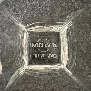 I F'ing Love You / I Love F'ing You 12oz Rocks Glass