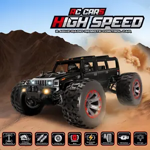 1/10 Remote Control Car 50km/h 4WD RC Car Waterproof All Terrain Off-Road Climbing Short Course Vehicle High Speed Rock Crawler Trucks for Boys Girls Kids