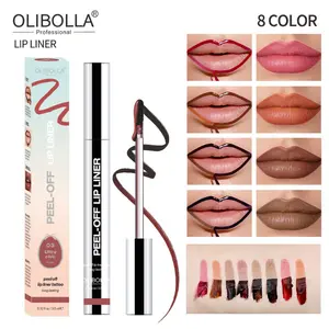 4-in-1 Lip Kit: Peel-Off Liner, Matte Lipstick & 2 Glosses, Smudge-Resistant, Transfer-Proof, Travel-Friendly Case