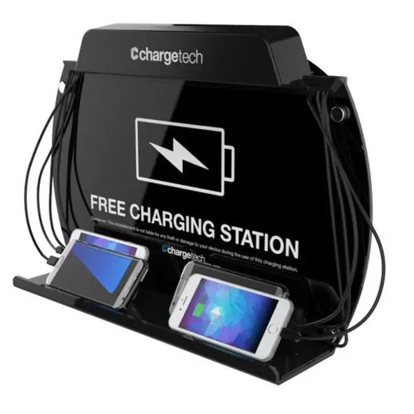 WM9 Wall-Mount Charging Station for Phone & Electronics with 8 Braided Cables - Accessories