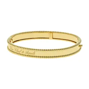 Pre-owned Van Cleef & Arpels Perlee Bangle Bracelet