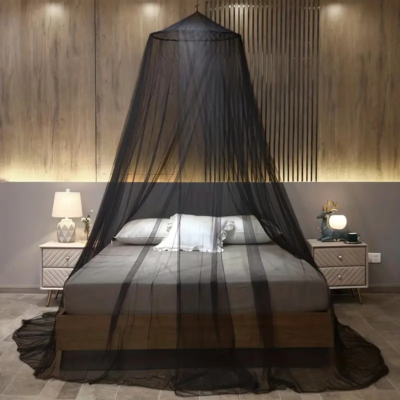1pc Princess Encrypted Dome Mosquito Net Bed Canopy, Mesh Netting, Luxurious Breathable Soft Fabric, Easy Assembly-Disassembly, Elegant Home Decor for Adult Beds, Ideal for Bedrooms