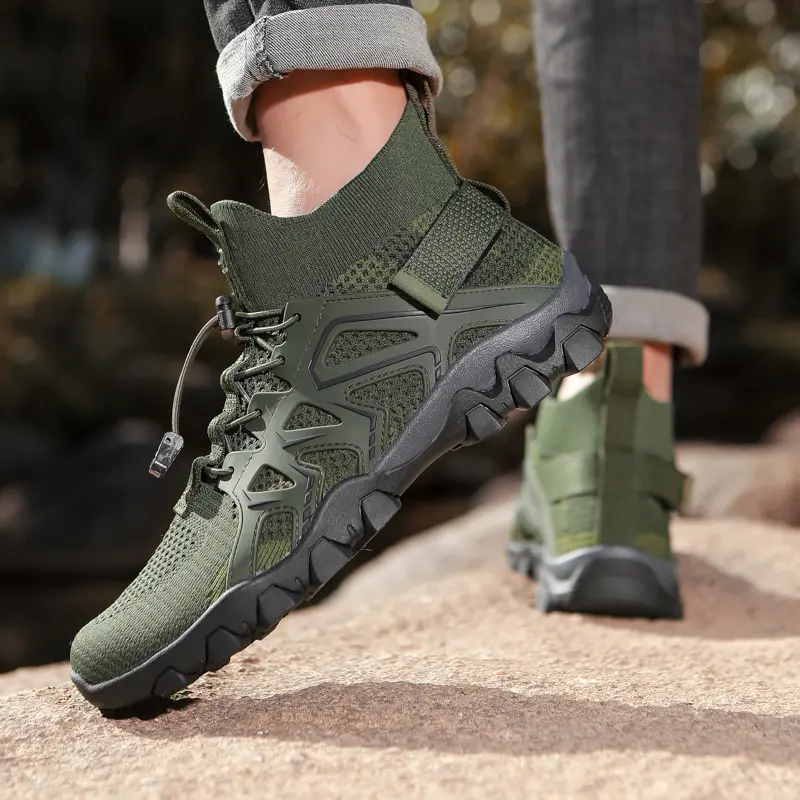 Outdoor Hiking Shoes Men's Amphibious Swimming Diving Snorkeling Creek Wading Shoes Breathable Quick Drying Zhongbang Beach Shoes
