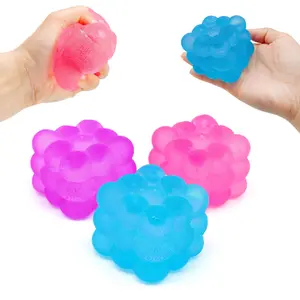 CT 5cm Frosted Ice Cube Soft Gel Stress Relief Toy—The Ultimate Anxiety-Relieving Stress Buster for Kids, Teens, and Adults. Perfect Birthday Gift or Easter Stuffer.