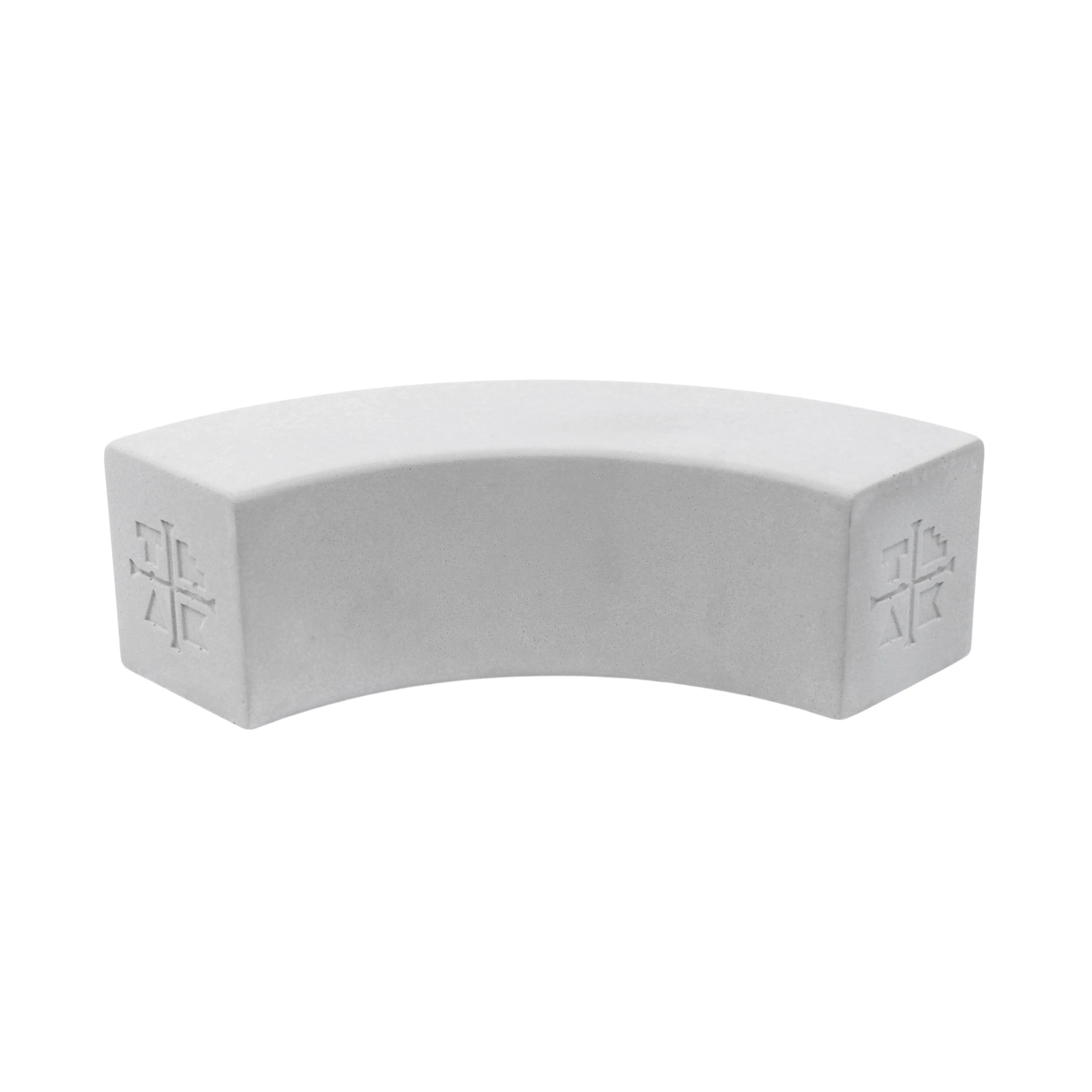 Original Monument Series Concrete Quarter Arc "Banana" Loaf Obstacle - 6.5" Long, 2" Tall - "Sterling Gray" Colorway