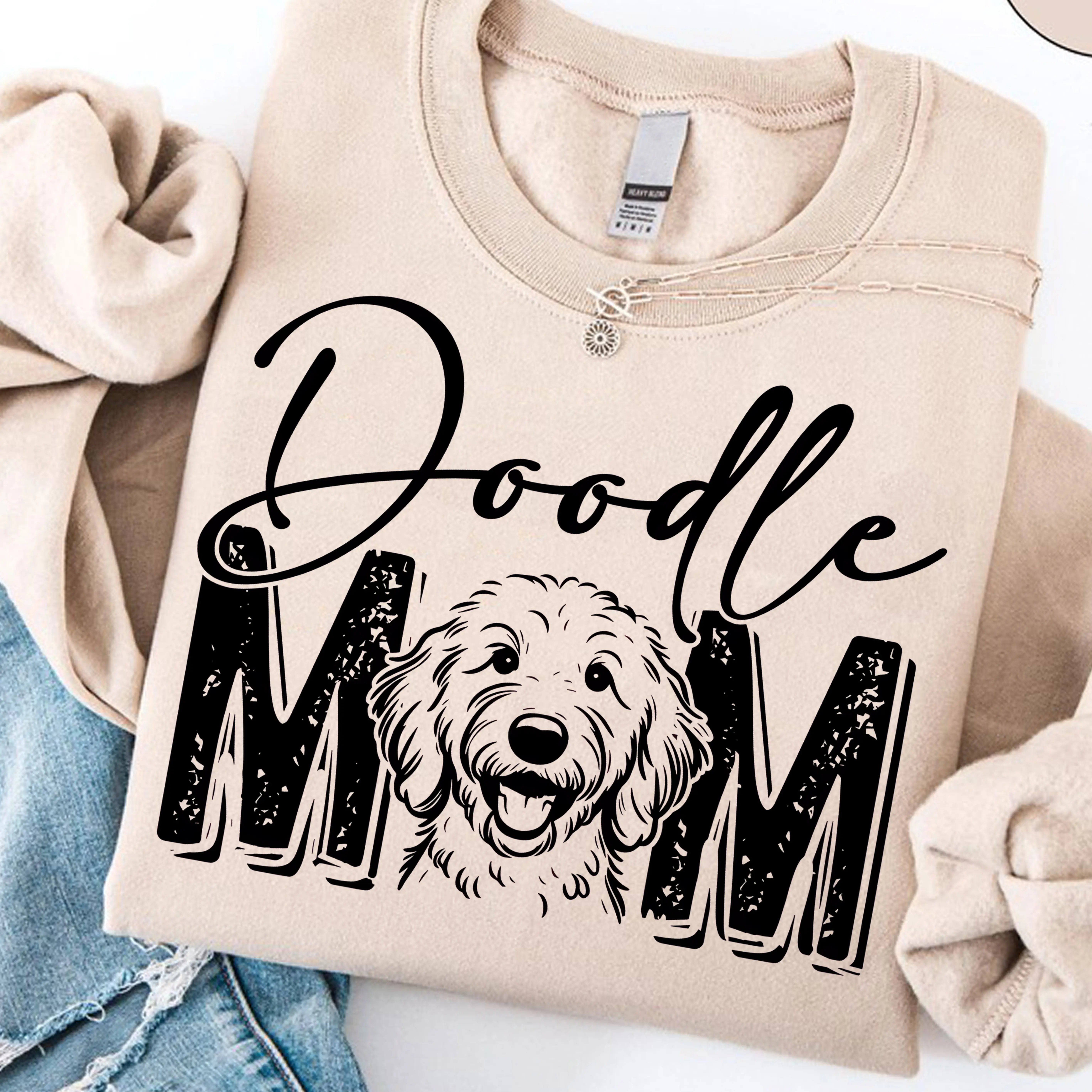 Doodle Mom Sweatshirt, Goldendoodle Sweater, Dog Lover Sweatshirt, Dog Mama Sweater, Godendoodle Crewneck, Gift For Her