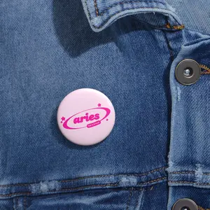 aries fast & furious button (light pink)