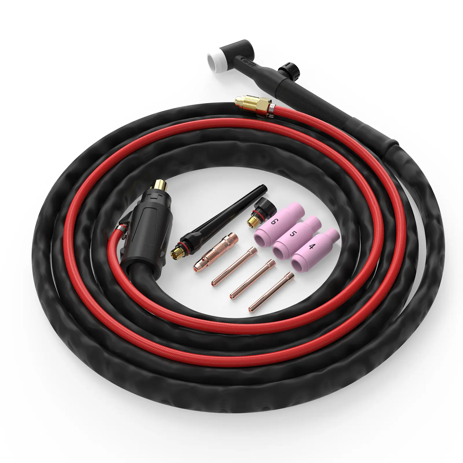 TOOLIOM 150A Lift TIG Torch, 13ft Air-Cooled Argon Welding Gun - 35-50mm² Dinse Connector, Compatible with TOOLIOM TL-195S PRO, MIG-200 PRO, MIG-250 PRO Welder