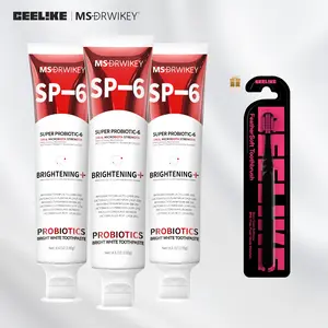 【live only】MS-DRWIKEY | CEELIKE Oral Care 4-Piece Set – 3× SP-6 Probiotic Toothpaste + 1 Toothbrush | Deep Clean & Complete Oral Care