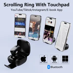 Bluetooth Air Finger Ring Mouse;Turn pages in PowerPoint;Browse the web;Short video TikTok Remote Control Scrolling; Compatible systems: iOS, MacOS, Android, Windows