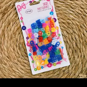 STAR Hair Accessories Collection Mini Letter Hair Clip Claws Braid Barrettes Colorful Alphabet Design Pink Green Blue f Pink