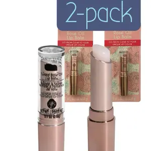 b.Pure Tinted Rose Oil Lip Balm in Clear PH Adapting Custom Tint Hydrating Rose Oil Nourishing Lip Care 2 Pack