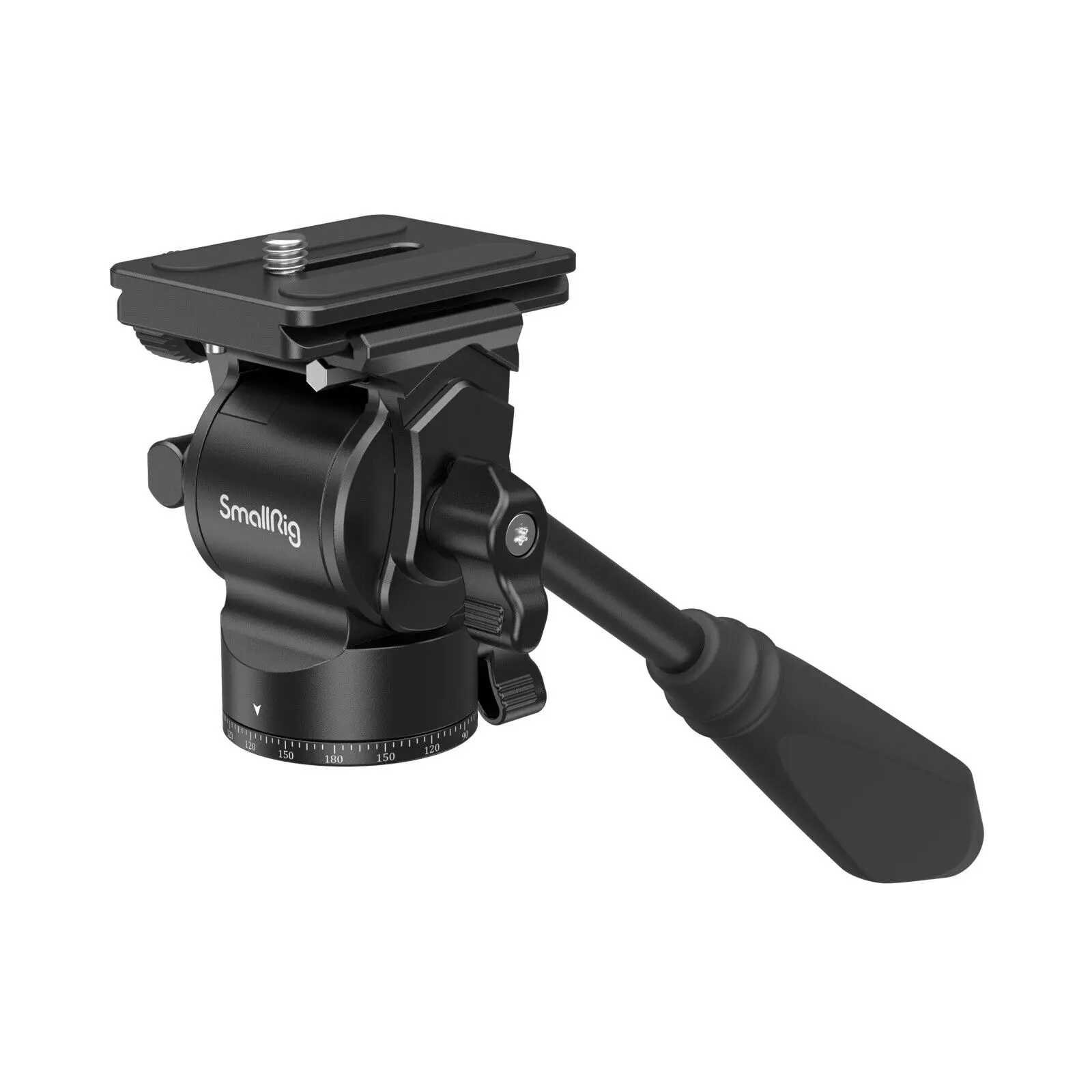 SmallRig Aluminium Fluid Pan-Tilt Tripod Head with Arca Swiss Quick Release Plate - Camera Tripod Set Accessory, 240.0x80.0x76.0mm, 286.0 ± 5.0G, 3kg Load Capacity for Video Recording Equipment