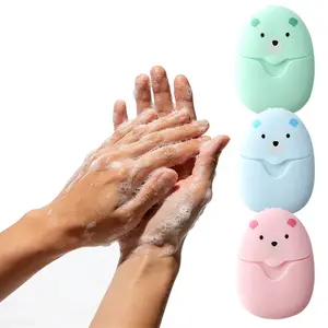 3 Boxes (150 Sheets) Mini Disposable Paper Hand Soap - Portable for Outdoor Camping Hiking Travel Use