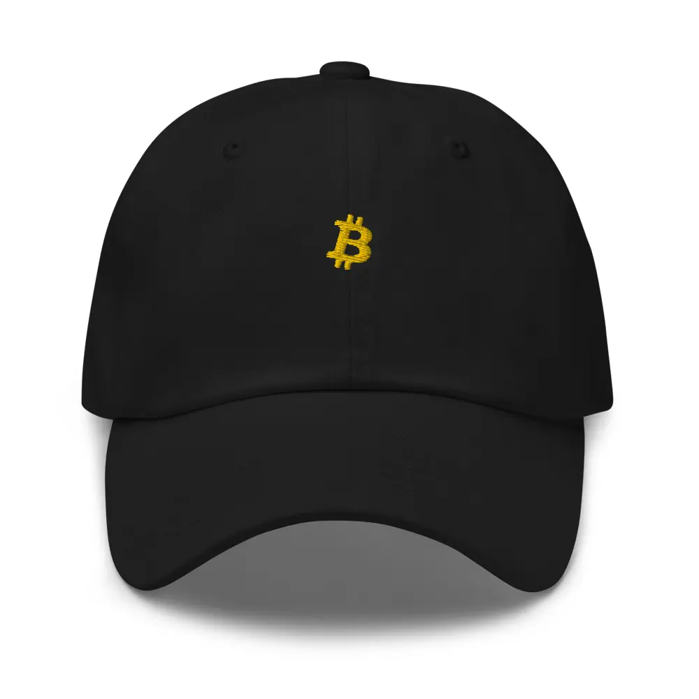 Bitcoin Dad Hat - Minimalist Design, Crypto Cap