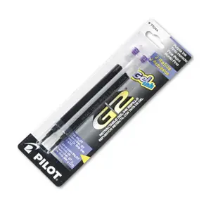 PILOT G2 Series Quick Drying Fine Tip Gel Pen Refills - Smooth Flow, 2-Pack, Purple, Compatible with Dr. Grip Gel, Ltd ExecuGel, G6, Q7 Pens