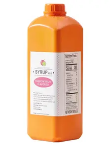 SOEOS Passion Fruit Flavored Syrup 68 fl oz Rich Sweet Fruit Syrup for Drinks Desserts & Pancakes Perfect for Boba Tea Milkshakes Ice Cream & Cocktails