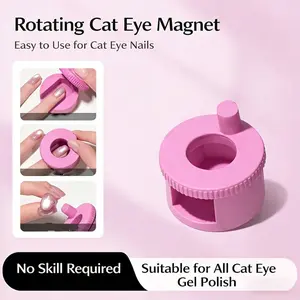 Cat Eye Magnet Tool for Nail Art – 360° Rotating Magnetic Wand, Beginner Friendly & Easy to Use, Instant Wide Light Bead Effect, 1PCS for Home DIY & Professional Salons