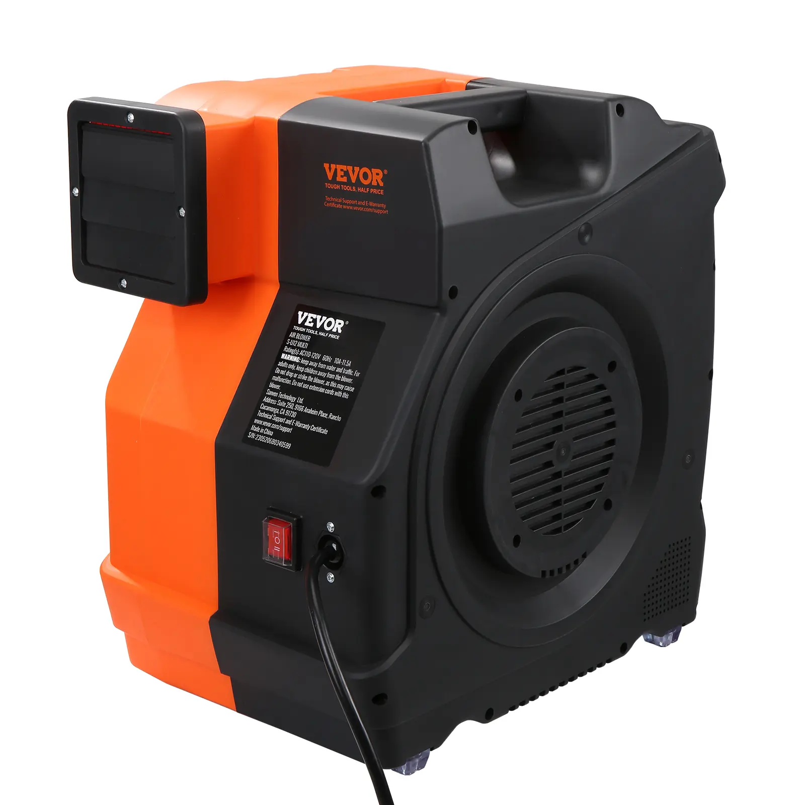 【BackToSchool】VEVOR Inflatable Blower, 1500W, 2 & 2.1 HP Bounce House Blower, Pump Commercial Air Blower for Inflatables, 3100 RPM Bouncy Castle Electric Fan Perfect for Bounce House, Tested to UL Standards